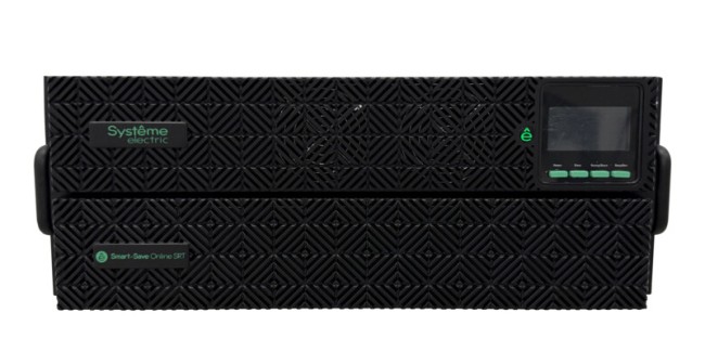 ИБП Smart-Save Online SRT-G2 Systeme Electric 6000 ВA, 6000 Вт, 230 В, 1:1, 4U, конвертируемый форм-фактор, 16 шт. АКБ, 12В 9Ач, Вх/вых. клеммы, 5xIEC C13, 3хIEC C19 Systeme Electric SRTSE6KRTXLIG2