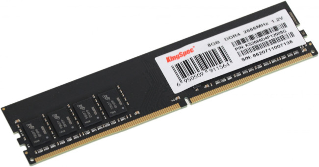 Память DDR4 8Gb 2666MHz SHENZHEN KINGSPEC ELECTRONICS TECHNOLOGY CO LTD KS2666D4P12008G Память DDR4 8Gb 2666MHz SHENZHEN KINGSPEC ELECTRONICS TECHNOLOGY CO LTD KS2666D4P12008G