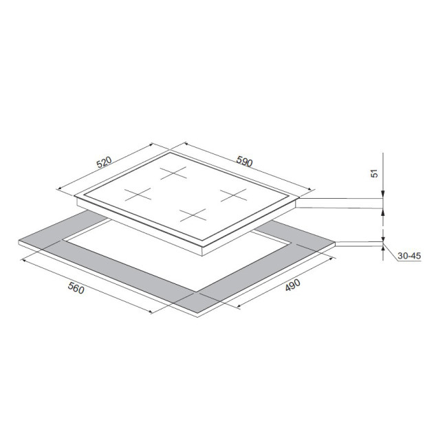 Варочная поверхность MONSHER Monsher MSG 67 RC Bronze