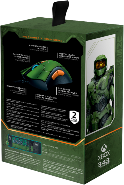 Игровая мышь Razer  DeathAdder V2 - HALO Infinite Ed. mouse Razer DeathAdder V2