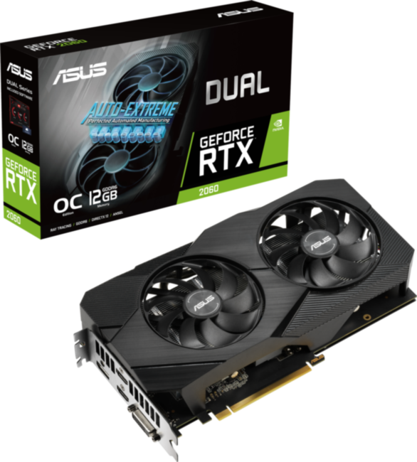 Видеокарта ASUS DUAL-RTX2060-O12G-EVO Видеокарта ASUS DUAL-RTX2060-O12G-EVO