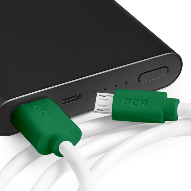 Greenconnect Кабель 0.5m USB 2.0, AM/microB 5pin, белый, зеленые коннекторы, 28/28 AWG, экран, армированный, морозостойкий, GCR-51499 Greenconnect  USB 2.0 Type-AM - microUSB 2.0 (m) 0.5м