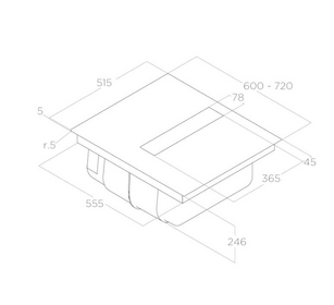 Варочная панель с вытяжкой ELICA Elica NIKOLATESLA FIT RAW BR/A/60-PRF0203695 Варочная панель с вытяжкой ELICA Elica NIKOLATESLA FIT RAW BR/A/60-PRF0203695