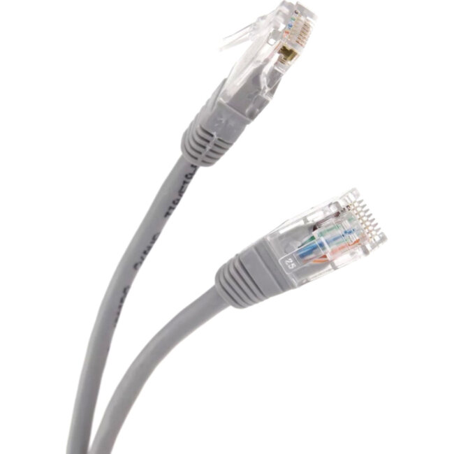 Патчкорд литой "Telecom" UTP кат.5е 15,0м серый VCOM NA102--15M Патчкорд литой "Telecom" UTP кат.5е 15,0м серый VCOM NA102--15M