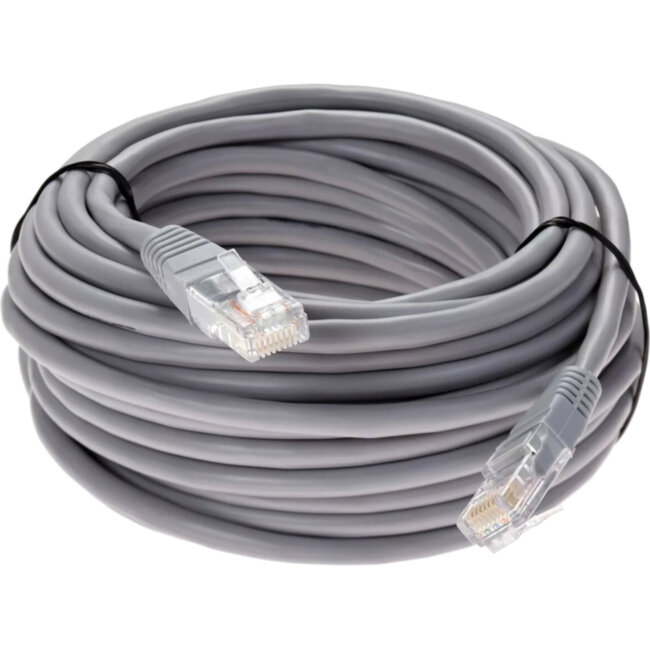 Патчкорд литой "Telecom" UTP кат.5е 15,0м серый VCOM NA102--15M Патчкорд литой "Telecom" UTP кат.5е 15,0м серый VCOM NA102--15M