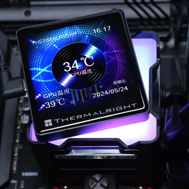 Система водяного охлаждения Thermalright E-VISION-360-BL-ARGB Система водяного охлаждения Thermalright E-VISION-360-BL-ARGB
