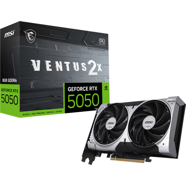 Видеокарта MSI RTX 5050 8G VENTUS 2X OC Видеокарта MSI RTX 5050 8G VENTUS 2X OC