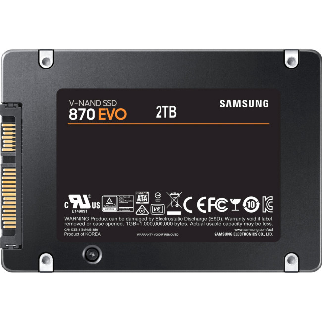 Твердотельный накопитель Samsung 870 EVO (MZ-77E2T0B/AM) Твердотельный накопитель Samsung 870 EVO (MZ-77E2T0B/AM)
