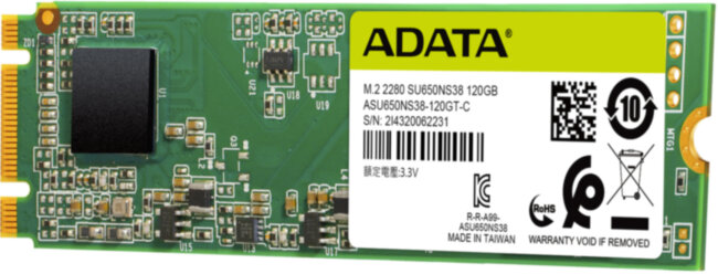 Твердотельный накопитель ADATA Ultimate SU650 ASU650NS38-120GT-C Твердотельный накопитель ADATA Ultimate SU650 ASU650NS38-120GT-C