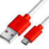 GCR Кабель 2.0m MicroUSB, белый, красные коннекторы, быстрая зарядка, 28/24 AWG, GCR-53217 Greenconnect GCR-53217