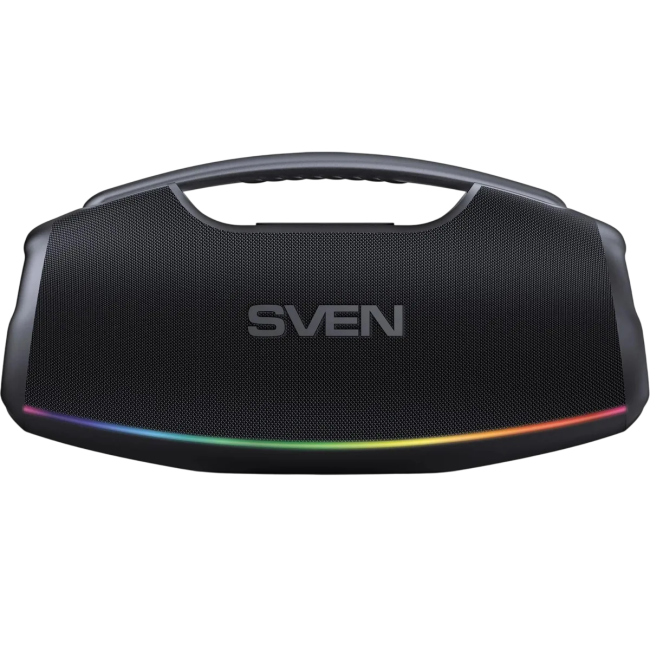 SVEN PS-990, черный, акустическая система 2.0, мощность 2x90 Вт (RMS), IPx7, TWS, Bluetooth, USB, встроенный аккумулятор Sven SV-022891 SVEN PS-990, черный, акустическая система 2.0, мощность 2x90 Вт (RMS), IPx7, TWS, Bluetooth, USB, встроенный аккумулятор Sven SV-022891
