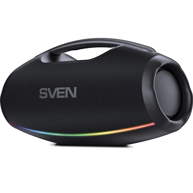 SVEN PS-990, черный, акустическая система 2.0, мощность 2x90 Вт (RMS), IPx7, TWS, Bluetooth, USB, встроенный аккумулятор Sven SV-022891 SVEN PS-990, черный, акустическая система 2.0, мощность 2x90 Вт (RMS), IPx7, TWS, Bluetooth, USB, встроенный аккумулятор Sven SV-022891