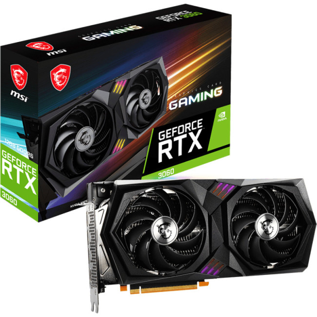 Видеокарта MSI GeForce RTX 3060 GAMING 12G Видеокарта MSI GeForce RTX 3060 GAMING 12G