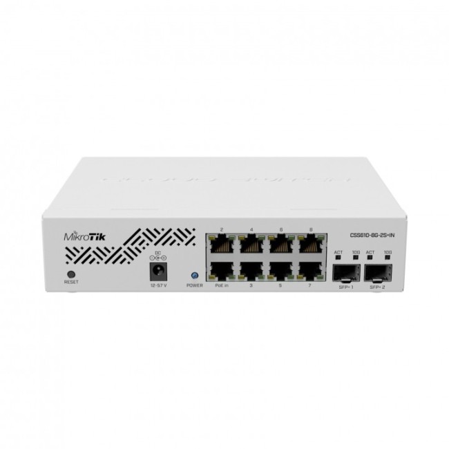 Коммутатор Mikrotik CSS610-8G-2S+IN