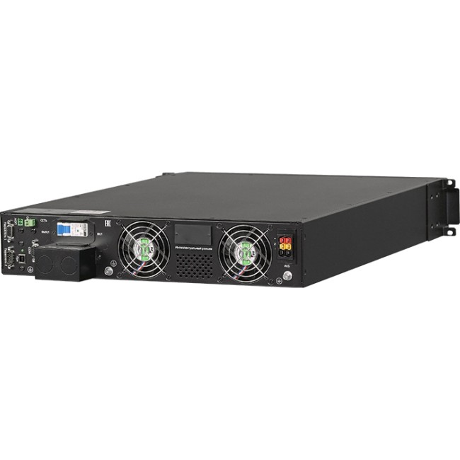 ИБП Парус электро СИПБ10КД.10-11/2U, онлайн, напольно-стоечный, 10КВА, 10КВт, клеммный терминал L+N+PE, RS232, USB, минислот для карт управления, EPO, без АКБ, настраиваемое напряжение на шине постоянного тока ±96 В, ±108 В, ±120 В, ток заряда до 10А, ШГВ