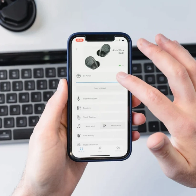 Гарнитура беспроводная Jlab Work Buds True EBWRKBDSRBLK82