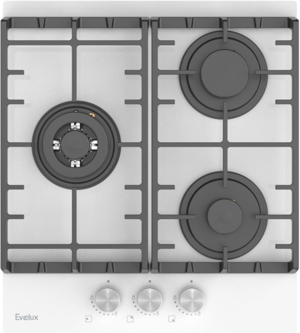 Встраиваемая варочная панель газовая EVELUX EVELUX HEG 450 WG Встраиваемая варочная панель газовая EVELUX EVELUX HEG 450 WG