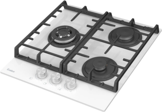 Встраиваемая варочная панель газовая EVELUX EVELUX HEG 450 WG Встраиваемая варочная панель газовая EVELUX EVELUX HEG 450 WG