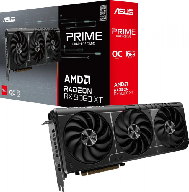 Видеокарта ASUS PRIME-RX9060XT-O16G Видеокарта ASUS PRIME-RX9060XT-O16G