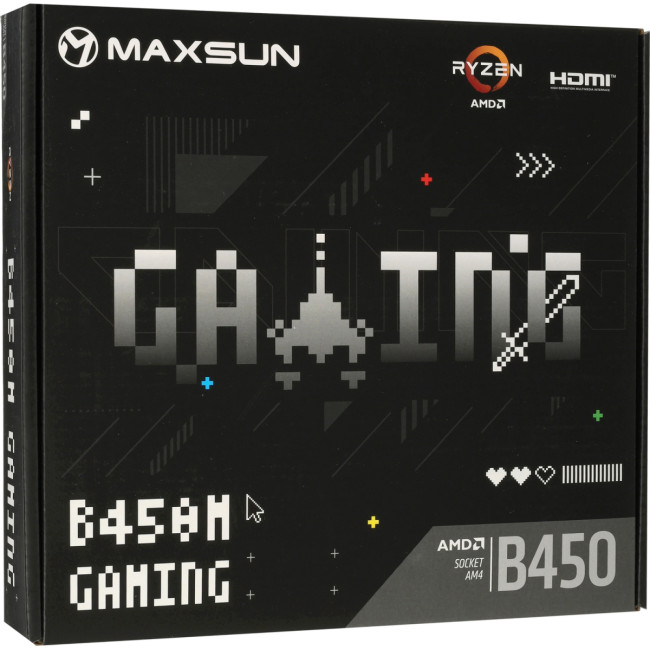Материнская плата MAXSUN MS-B450M GAMING WIFI Материнская плата MAXSUN MS-B450M GAMING WIFI