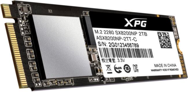 Твердотельный накопитель XPG SX8200 Pro ASX8200PNP-2TT-C Твердотельный накопитель XPG SX8200 Pro ASX8200PNP-2TT-C