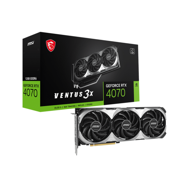 Видеокарта MSI GeForce RTX 4070 VENTUS 3X E1 12G Видеокарта MSI GeForce RTX 4070 VENTUS 3X E1 12G