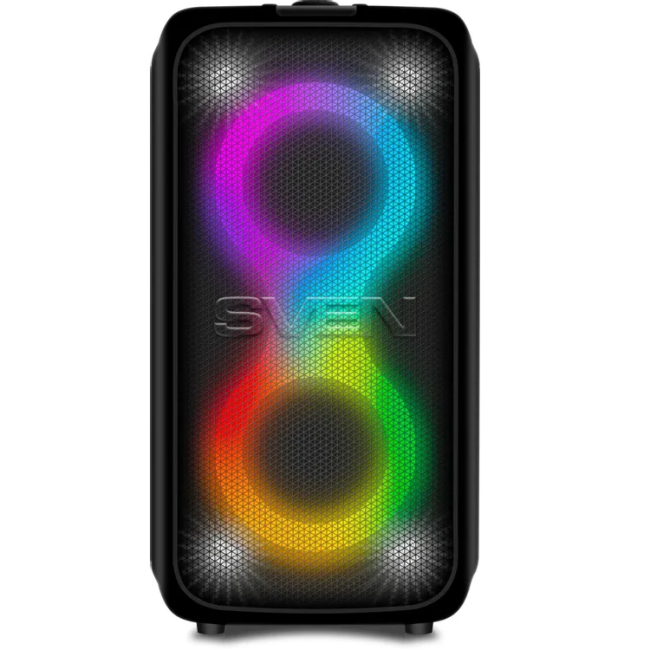 SVEN PS-1000, черный, акустическая система 2.0, мощность 2x80 Вт (RMS), Bluetooth, TWS, FM, USB, LED-дисплей, встроенный аккумулятор Sven SV-022686