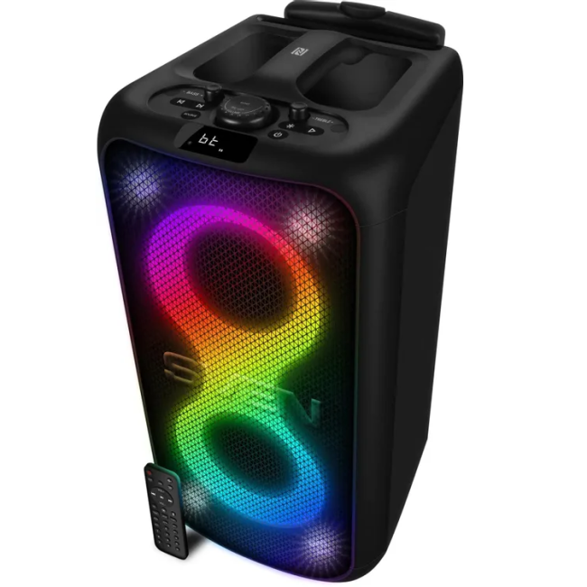 SVEN PS-1000, черный, акустическая система 2.0, мощность 2x80 Вт (RMS), Bluetooth, TWS, FM, USB, LED-дисплей, встроенный аккумулятор Sven SV-022686