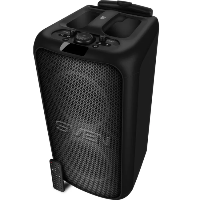 SVEN PS-1000, черный, акустическая система 2.0, мощность 2x80 Вт (RMS), Bluetooth, TWS, FM, USB, LED-дисплей, встроенный аккумулятор Sven SV-022686