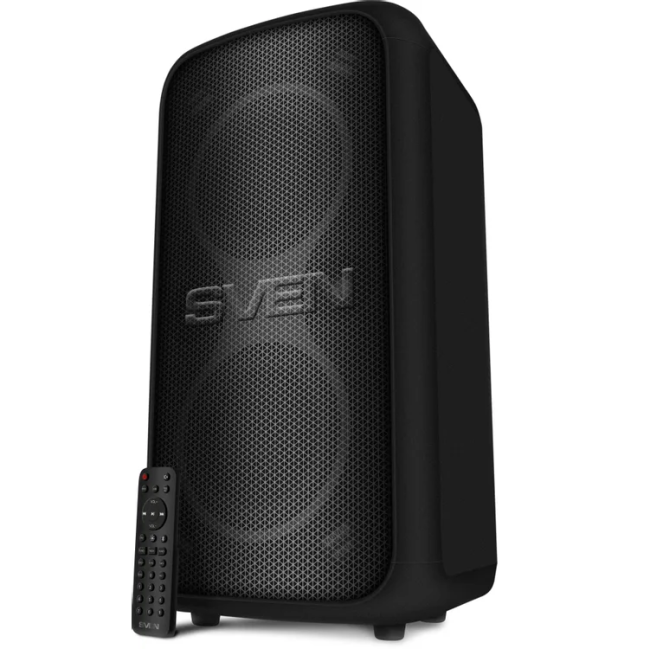 SVEN PS-1000, черный, акустическая система 2.0, мощность 2x80 Вт (RMS), Bluetooth, TWS, FM, USB, LED-дисплей, встроенный аккумулятор Sven SV-022686