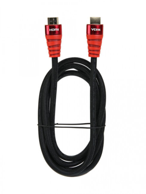 Кабель HDMI 19M/M ver. black and red 2.0, 1,8m VCOM <CG526S-R-1.8M> Blister VCOM HDMI (m)- HDMI (m) 1.8м