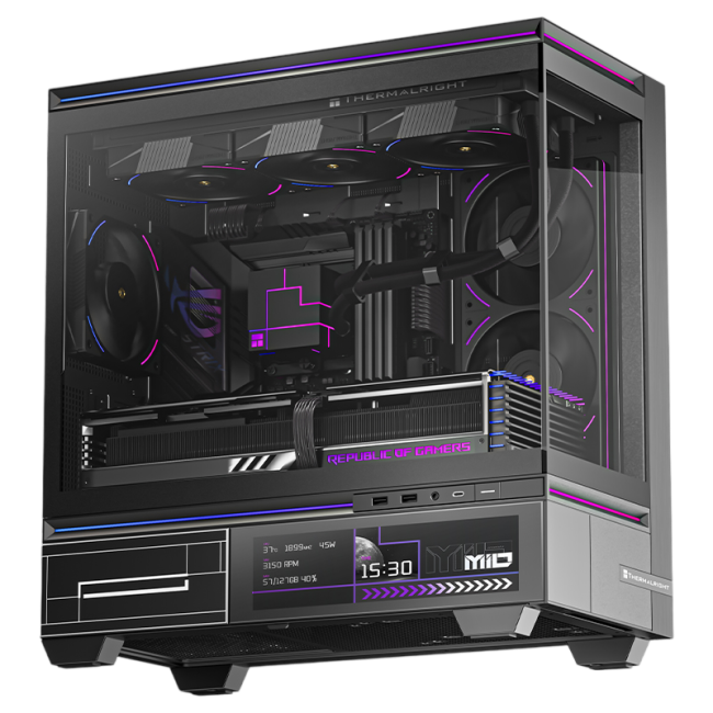 Корпус без блока питания Thermalright M10 Vision FAN4-M Black