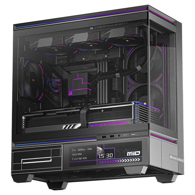 Корпус без блока питания Thermalright M10 Vision FAN4-M Black