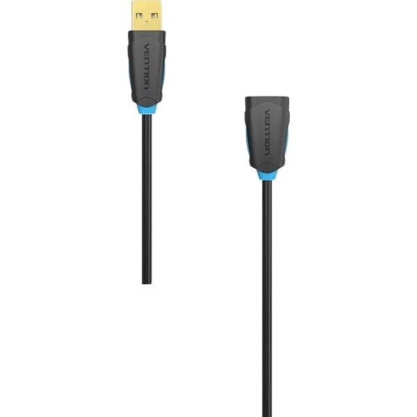 Кабель-удлинитель Vention USB 2.0 AM/AF - 1м Чёрный Vention CBCBF