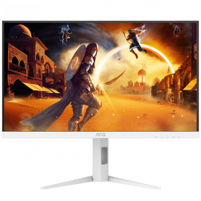 Монитор AOC Q27G4/WS 27" 2560x1440, IPS, 200Hz, 80M:1, 450cd, 0.3 ms, HDMI 2.0, DisplayPort 1.4, Height adj 130, pivot, VESA 100, 3Y, White/Silver Монитор AOC Q27G4/WS Монитор AOC Q27G4/WS 27" 2560x1440, IPS, 200Hz, 80M:1, 450cd, 0.3 ms, HDMI 2.0, DisplayPort 1.4, Height adj 130, pivot, VESA 100, 3Y, White/Silver Монитор AOC Q27G4/WS