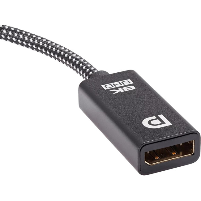 Адаптер USB Type-Cm---->DP(f) 1.4v, 4K@120HZ 8K@ 60Hz, Alum  Shell,Telecom 0.15м<TUC065> VCOM TUC065