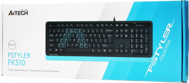Клавиатура A4Tech FKS10 BLUE Клавиатура A4Tech FKS10 BLUE