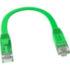 GCR Патч-корд PROF плоский прямой 0.15m, UTP медь кат.6, зеленый, 30 AWG, ethernet high speed 10 Гбит/с, RJ45, T568B, GCR-52280 Greenconnect GCR-52280