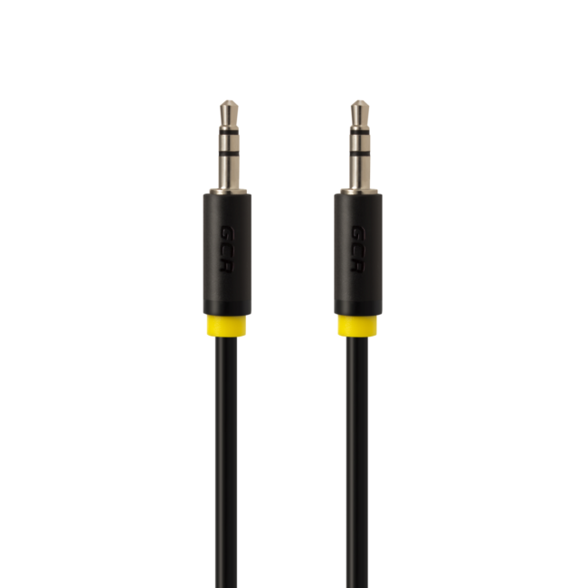 Greenconnect Кабель аудио 0.5m jack 3,5mm/jack 3,5mm черный, желтая окантовка, ультрагибкий, 28 AWG, M/M, Premium GCR-AVC1114-0.5m, экран, стерео Greenconnect 0.5m jack 3.5mm/jack 3.5mm