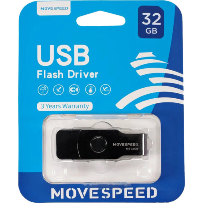 USB2.0 32GB Move Speed М4 черный Move Speed M4-32G
