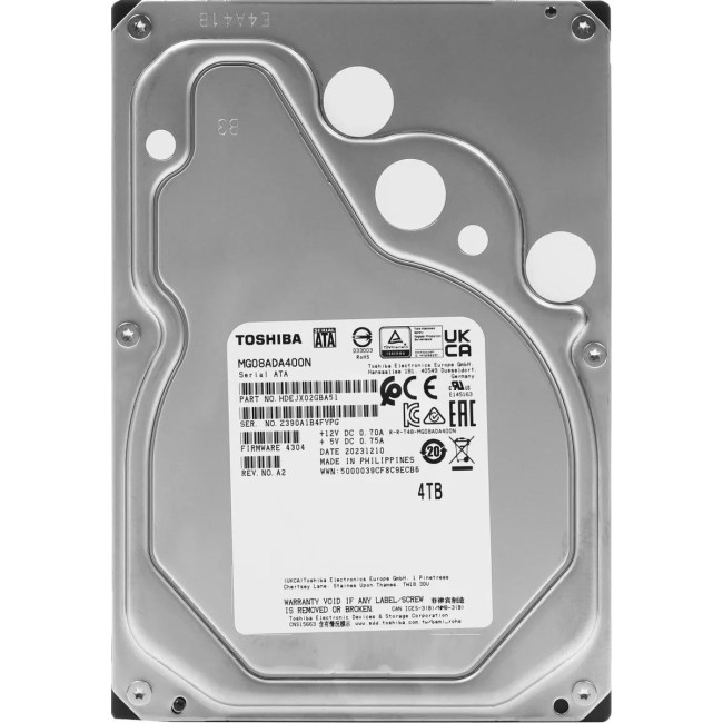 Жесткий диск Toshiba Enterprise Capacity MG08ADA400N Жесткий диск Toshiba Enterprise Capacity MG08ADA400N