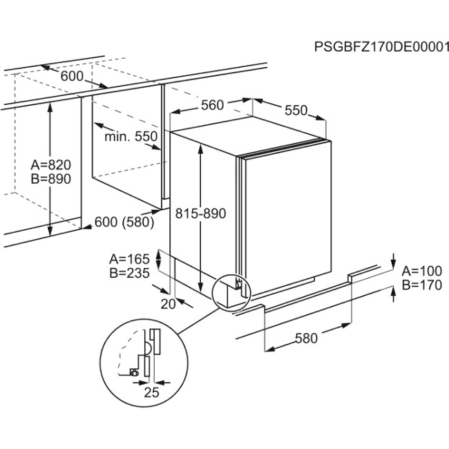 Встраиваемый холодильник ELECTROLUX Electrolux LXB2AE82S
