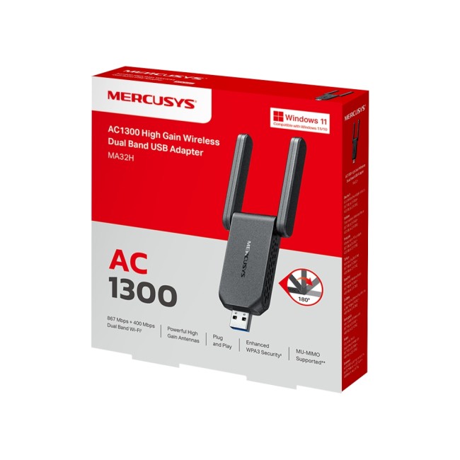 Адаптер Wi-Fi Mercusys Technologies CO MA32H Адаптер Wi-Fi Mercusys Technologies CO MA32H