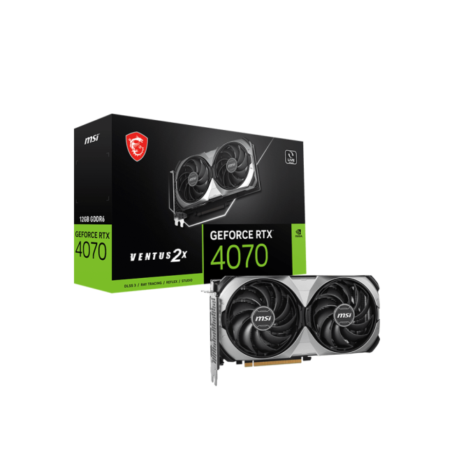 Видеокарта MSI GeForce RTX 4070 VENTUS 2X E1 12G OC Видеокарта MSI GeForce RTX 4070 VENTUS 2X E1 12G OC
