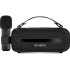 SVEN PS-255, черный, акустическая система 2.0, мощность 2x6 Вт (RMS), Bluetooth, FM, USB, караоке микрофон, встроенный аккумулятор Sven SV-022563