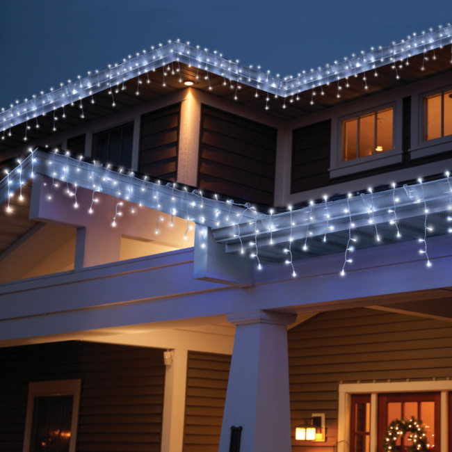 Гирлянда Гирлянда уличная 268LED 220V, 8х0,7м, холодный белый Гирлянда Гирлянда уличная 268LED 220V, 8х0,7м, холодный белый