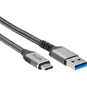 Кабель USB3.2 Gen2, AM->CM, 10Gbs, All Shell 1м VCOM <CU401M-1M> VCOM CU401M-1M