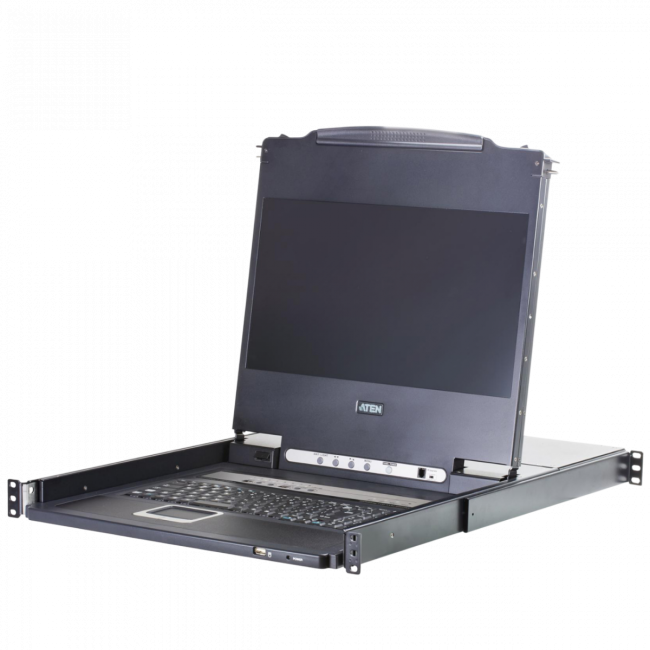 8-портовый KVM-переключатель с ЖК-дисплеем Slideaway/ATEN ATEN CL5708MW 8-портовый KVM-переключатель с ЖК-дисплеем Slideaway/ATEN ATEN CL5708MW