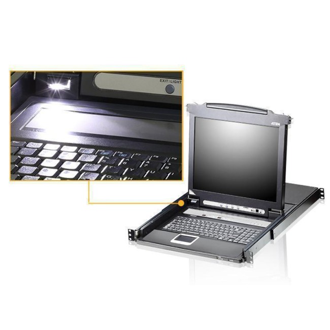 8-портовый KVM-переключатель с ЖК-дисплеем Slideaway/ATEN ATEN CL5708MW 8-портовый KVM-переключатель с ЖК-дисплеем Slideaway/ATEN ATEN CL5708MW