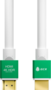 Greenconnect Кабель 0.5m HDMI версия 2.0, HDR 4:2:2, Ultra HD, 4K 60 fps 60Hz/5K*30Hz, 3D, AUDIO, 18.0 Гбит/с, 28/28 AWG, OD7.3mm, тройной экран, белый, AL корпус зеленый, GCR-51296 Greenconnect HDMI (m) - HDMI (m) 0.5м Greenconnect Кабель 0.5m HDMI версия 2.0, HDR 4:2:2, Ultra HD, 4K 60 fps 60Hz/5K*30Hz, 3D, AUDIO, 18.0 Гбит/с, 28/28 AWG, OD7.3mm, тройной экран, белый, AL корпус зеленый, GCR-51296 Greenconnect HDMI (m) - HDMI (m) 0.5м